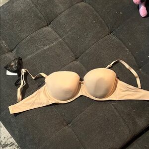 Women's Cream Strapless Bra